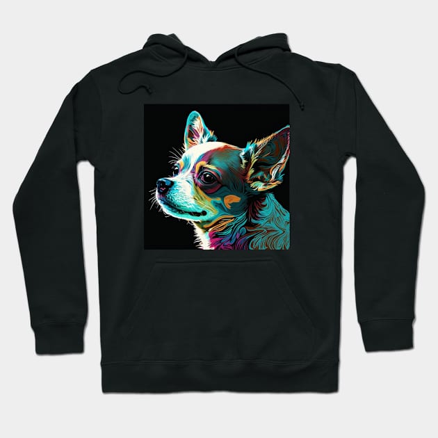 Chihuahua Pop Art Painting Hoodie by Star Scrunch